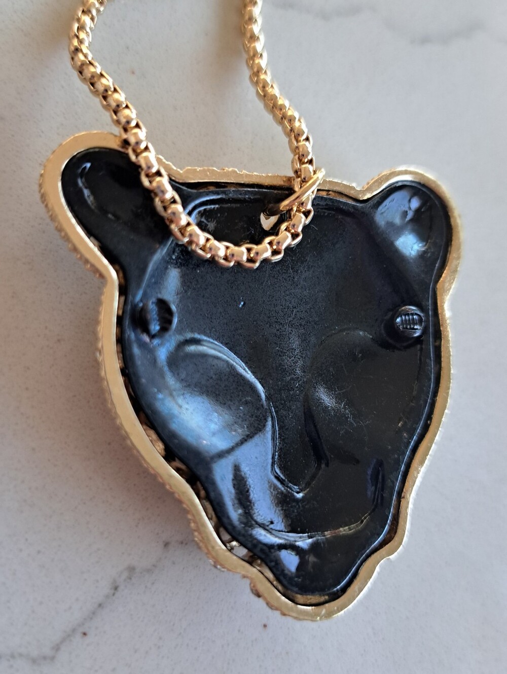 Lg. Leopard Necklace, Men's or Women - Picture 4 of 5